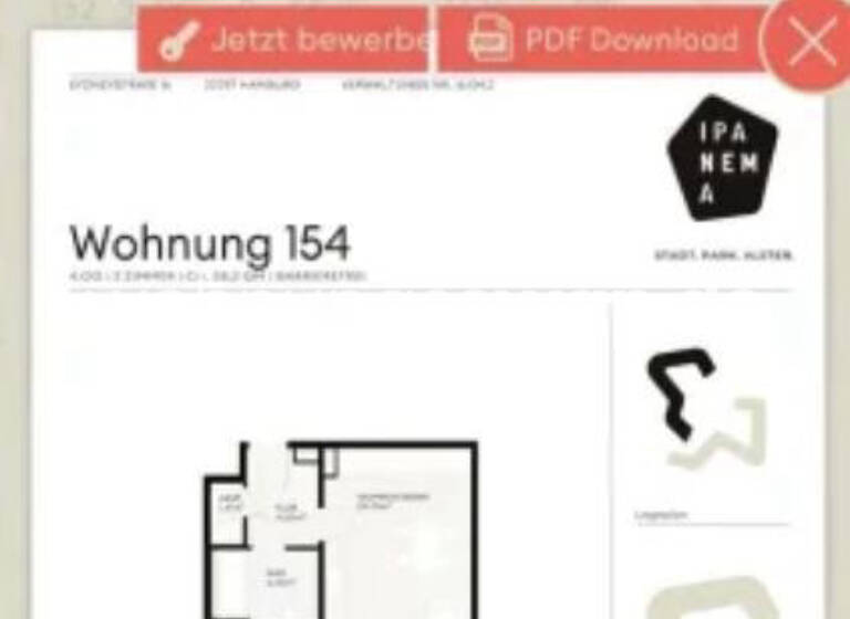 Wohnung zur Miete Tauschwohnung 1.350 € 2 Zimmer 60 m² 4. Geschoss Winterhude Hamburg 22297