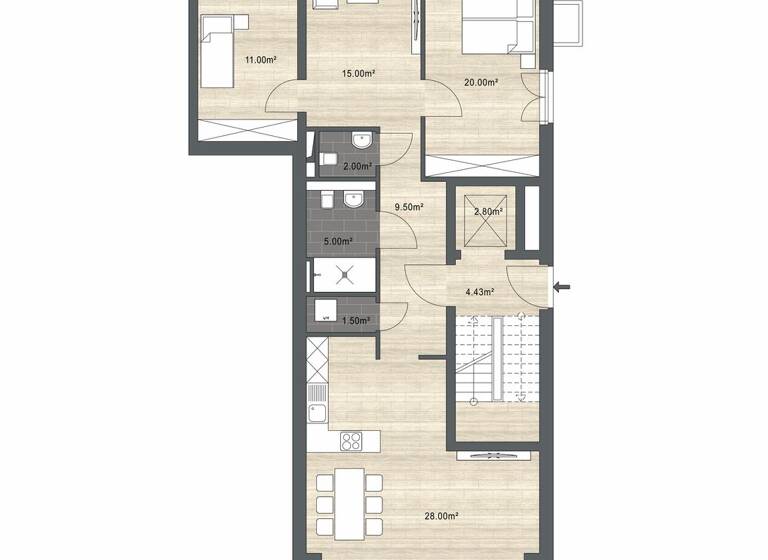 Wohnung zum Kauf - Erstbezug provisionsfrei 1.350.000 € 4 Zimmer 127 m² EG Travemünde Lübeck 23570