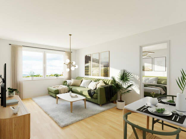Wohnung zur Miete 265 € 2 Zimmer 45,3 m² 2. Geschoss C.-von-Ossietzky-Str. 198 Gablenz Chemnitz 09127