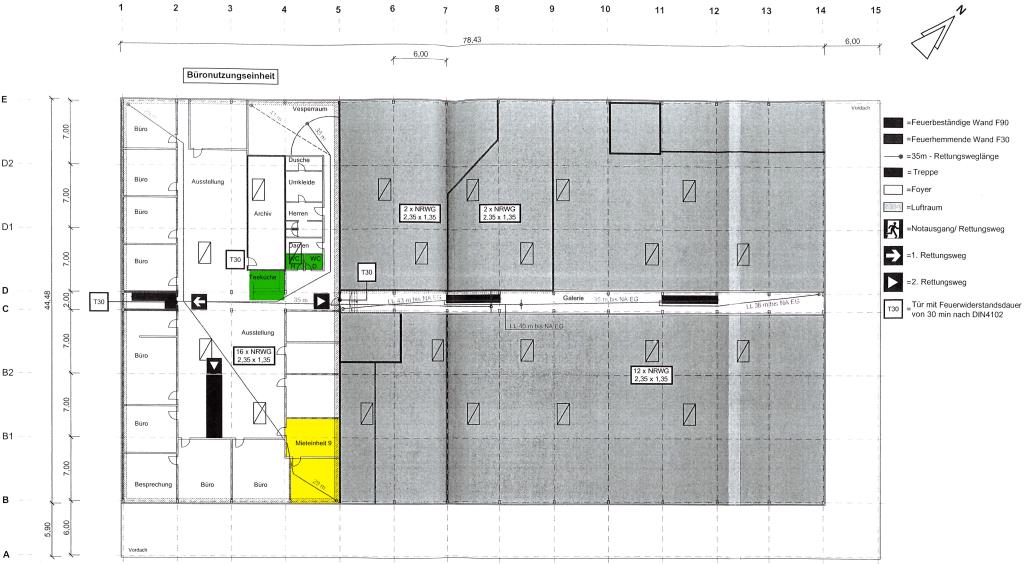 Büro-/Praxisfläche zur Miete 536 € 2 Zimmer 51 m²<br/>Bürofläche Wöschhalde Villingen-Schwenningen 78048