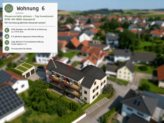 Wohnung zum Kauf - Erstbezug provisionsfrei 415.000 € 2,5 Zimmer 67,4 m² Essenbach 84051