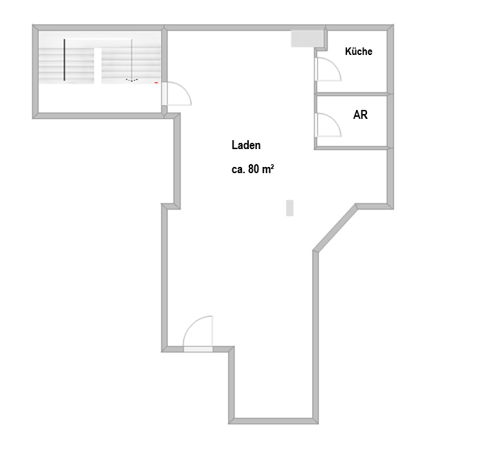 Bürofläche zur Miete 710 € 3 Zimmer 80 m²<br/>Bürofläche Dickswall 20 Altstadt I - Südost Mülheim 45468