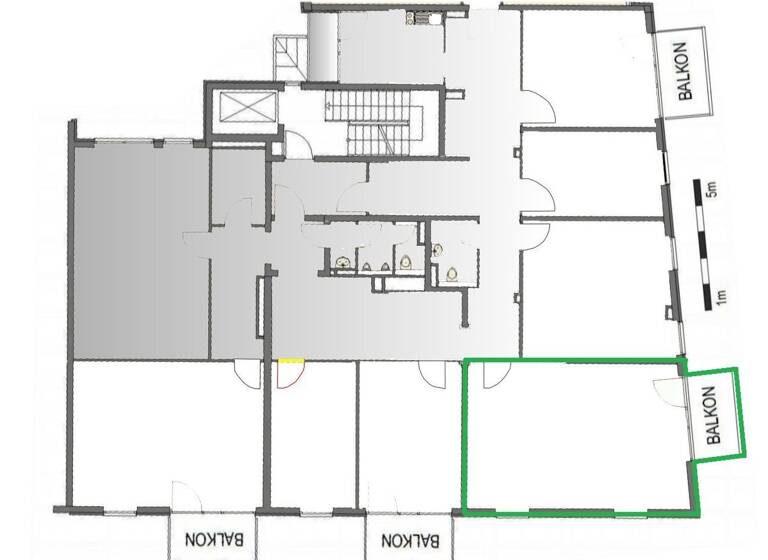 Bürofläche zur Miete 11 € 1 Zimmer 80,2 m² Bürofläche Börnichsgasse 2a Zentrum Chemnitz 09111