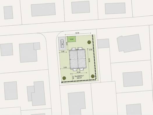 Grundstück zum Kauf provisionsfrei 420.000 € 520 m² Grundstück Höfingen Leonberg 71229