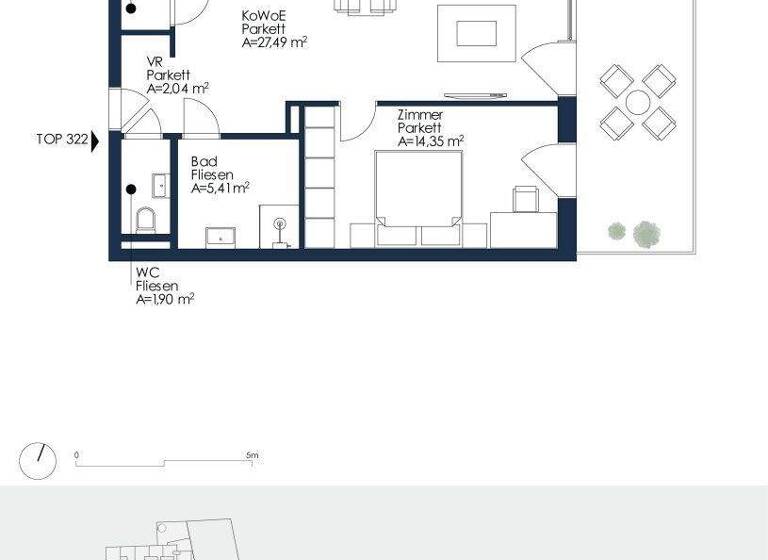 Wohnung zur Miete 690 € 2 Zimmer 58,1 m² 4. Geschoss Neubaugasse 45 Lend Graz 8020