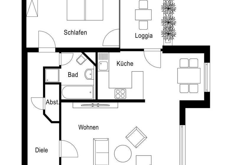 Wohnung zum Kauf 279.000 € 2 Zimmer 72 m² Niehl Köln 50735