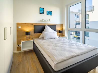 Studio zur Miete - Erstbezug Wohnen auf Zeit 1.490 € 2 Zimmer 37 m² Dieselstraße 8 Bad Nauheim Bad Nauheim 61231