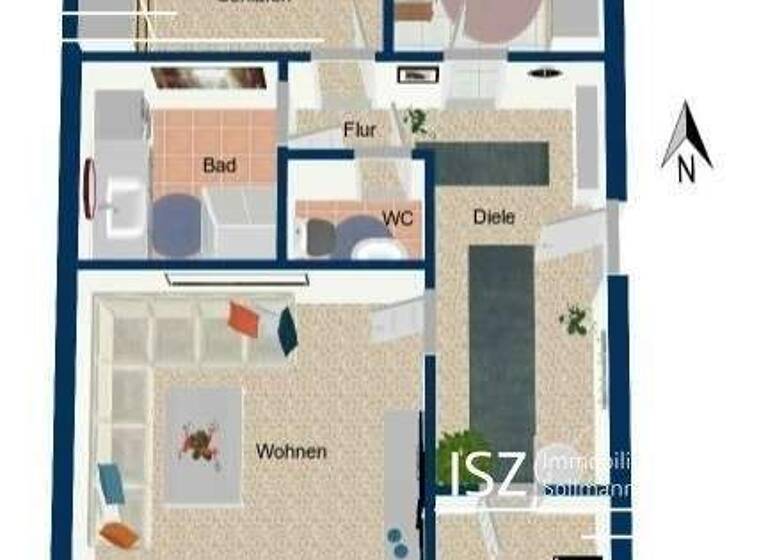 Wohnung zum Kauf 289.000 € 3 Zimmer 74 m² 4. Geschoss Deutenbach Stein 90547
