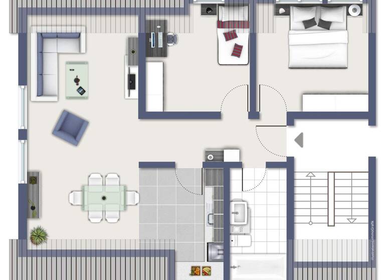 Wohnung zur Miete 520 € 3 Zimmer 55 m² frei ab 01.03.2026 Mannsflur Marktleugast 95352