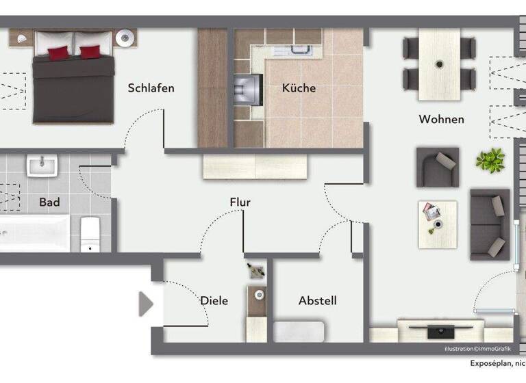 Wohnung zum Kauf 179.000 € 2 Zimmer 53 m² 2. Geschoss Kaltenkirchen 24568
