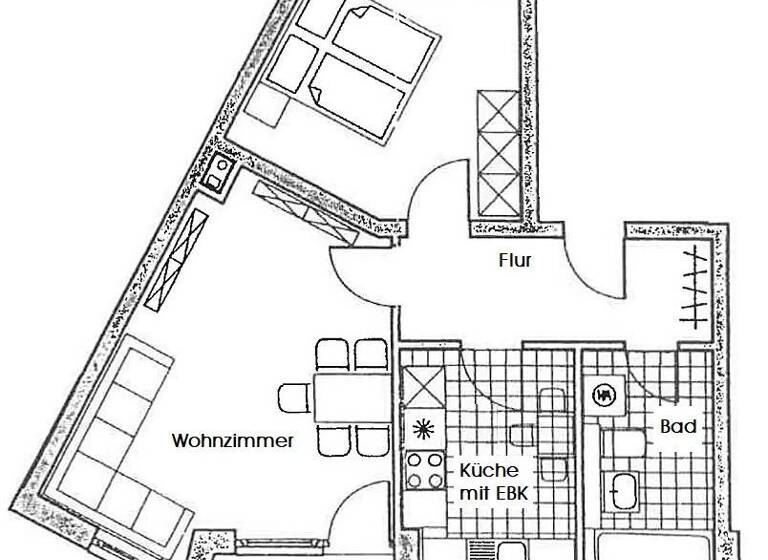 Wohnung zum Kauf 119.000 € 2 Zimmer 59,2 m²<br/>Wohnfläche 2.<br/>Geschoss Weinböhla 01689
