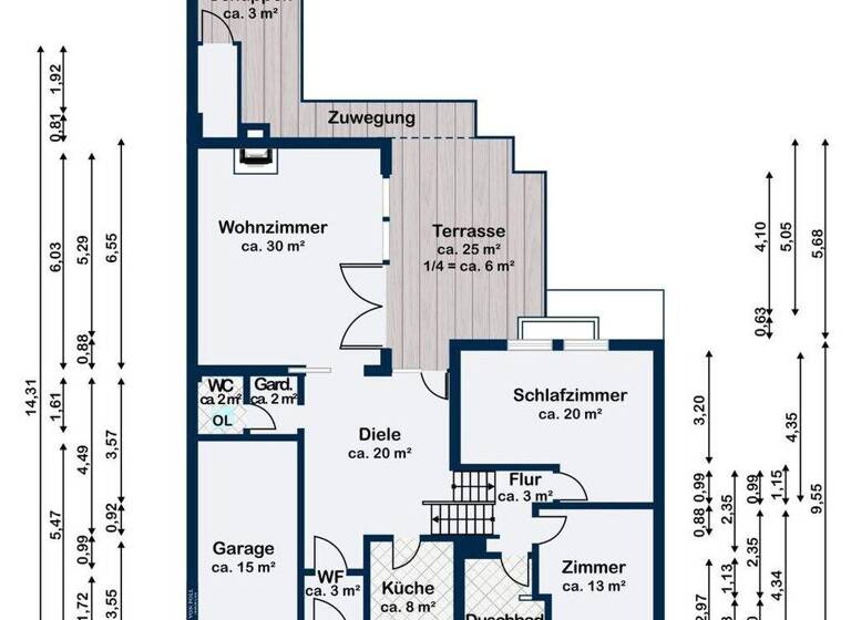 Reihenmittelhaus zum Kauf 339.000 € 4 Zimmer 136 m² 350 m² Grundstück Verden Verden (Aller) 27283