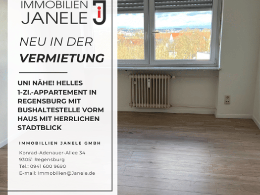 Studio zur Miete 350 € 1 Zimmer 20 m² frei ab sofort Kasernenviertel Regensburg 93053