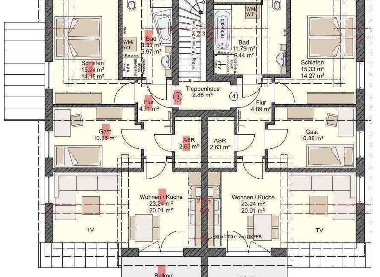 Wohnung zur Miete - Erstbezug 936 € 3 Zimmer 62,4 m² 1. Geschoss frei ab 01.12.2026 Andershof Stralsund 18439