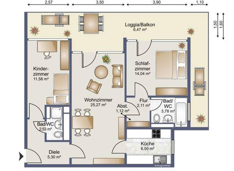 Wohnung zum Kauf 278.000 € 3 Zimmer 85,3 m² 7. Geschoss Riehlerstraße 200 Riehl Köln / Riehl 50735