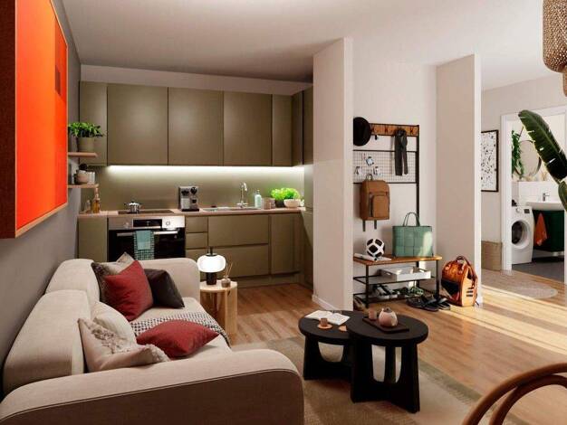 Wohnung zum Kauf - Neubau provisionsfrei 289.900 € 2 Zimmer 46,4 m² EG frei ab 01.02.2028 Lichtenrader Damm 235 Lichtenrade Berlin 12305