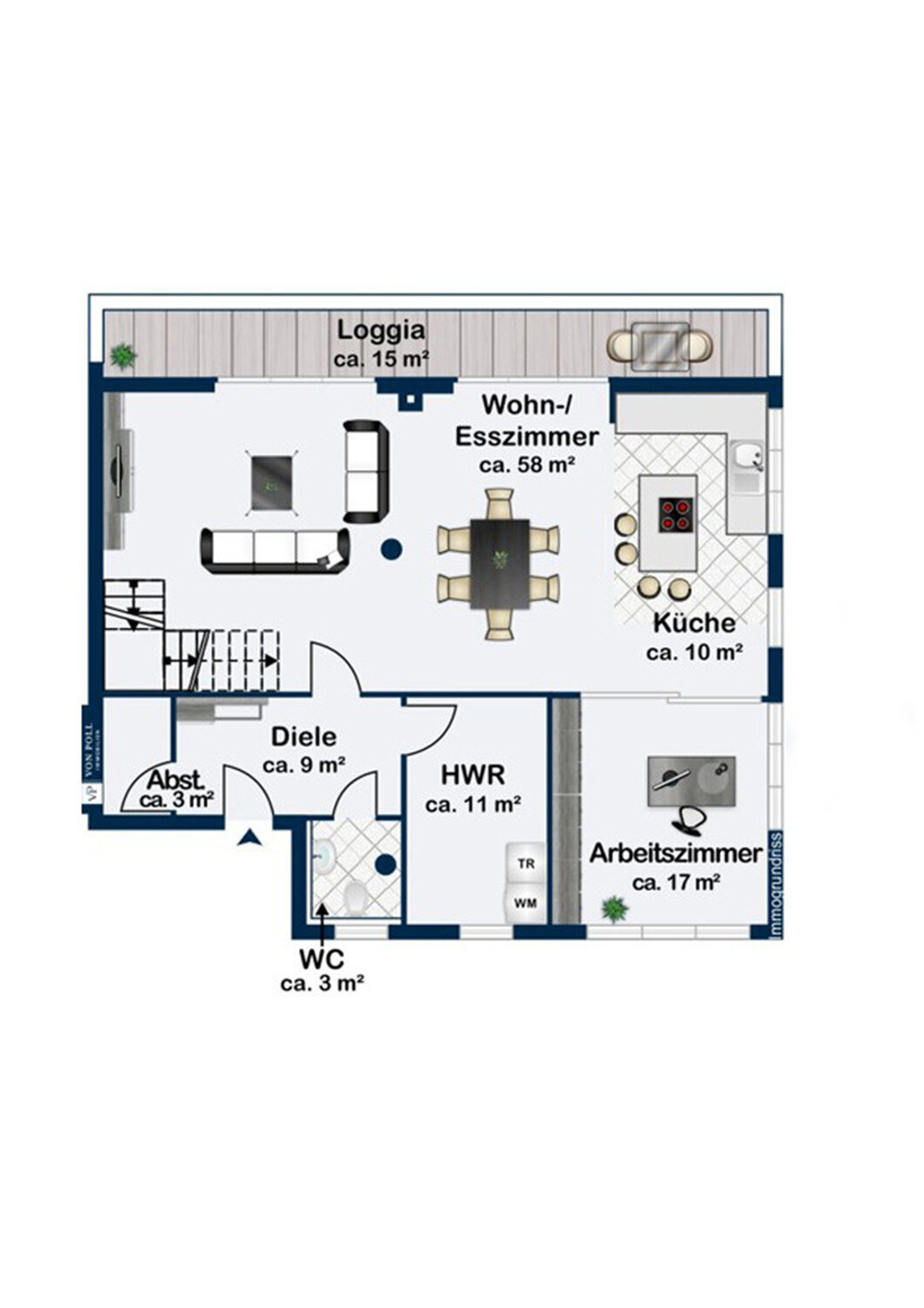 Penthouse zum Kauf 950.000 € 5 Zimmer 272 m²<br/>Wohnfläche Innenstadt Saarlouis 66740