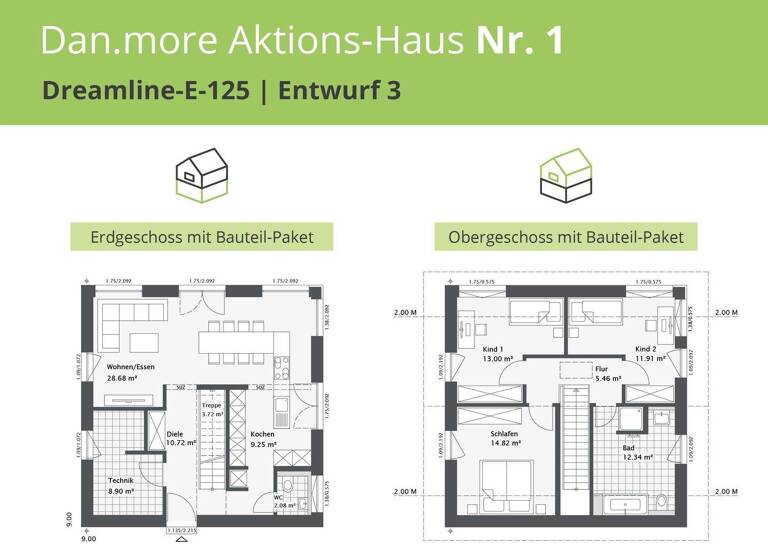 Einfamilienhaus zum Kauf provisionsfrei 507.713 € 4 Zimmer 124 m² 672 m² Grundstück Moorende Lilienthal 28865