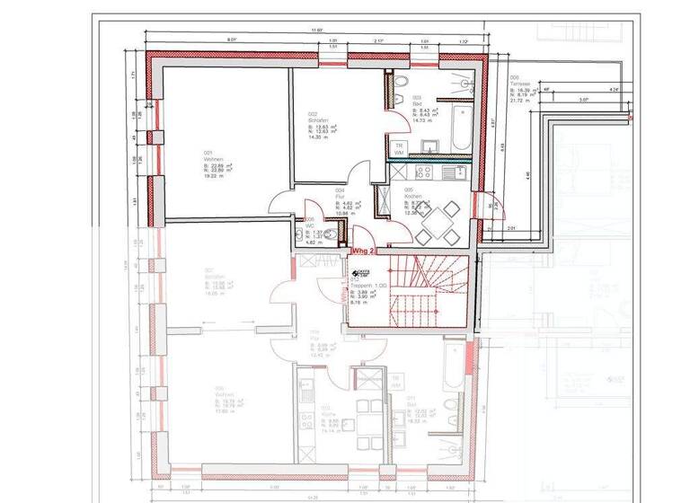 Wohnung zur Miete 650 € 2 Zimmer 69 m² 1. Geschoss Norden 26506