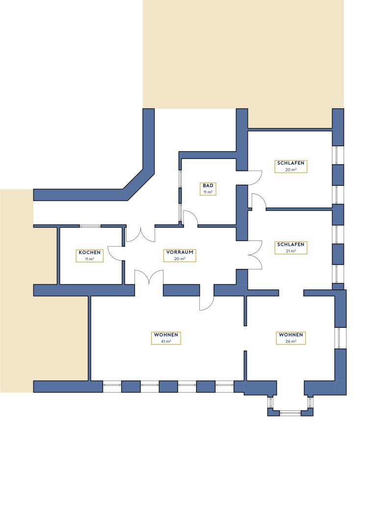 Wohnung zum Kauf 598.000 € 7 Zimmer 150 m²<br/>Wohnfläche 2.<br/>Geschoss Wien,Neubau 1070