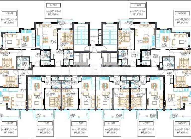 Studio zum Kauf 95.000 € 2 Zimmer 65 m² 4. Geschoss Antalya 07460