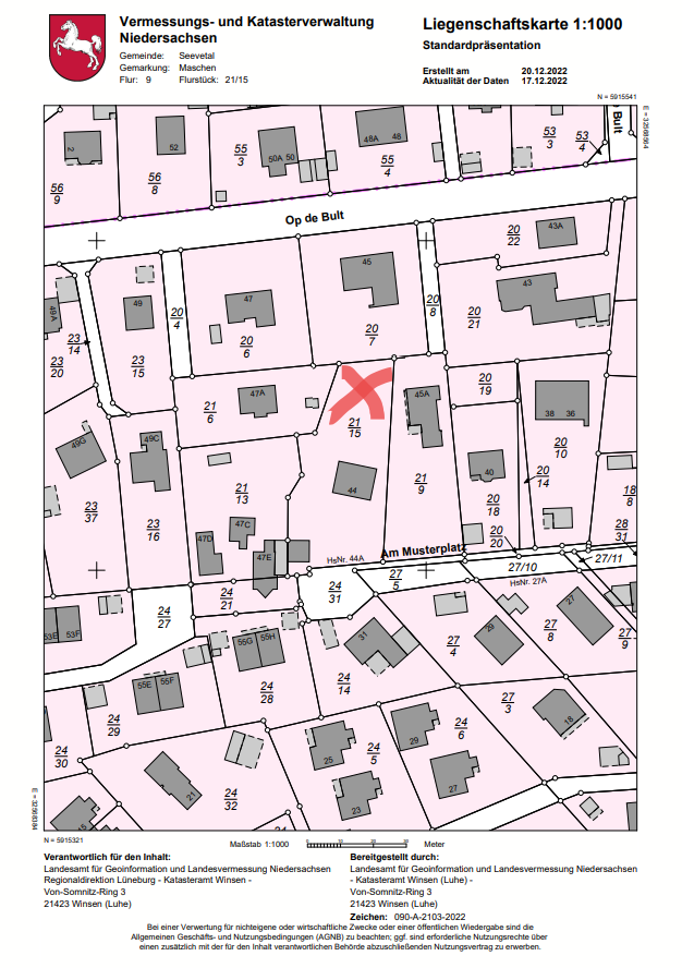 Grundstück zum Kauf 199.000 € 878 m²<br/>Grundstück Maschen Seevetal 21220