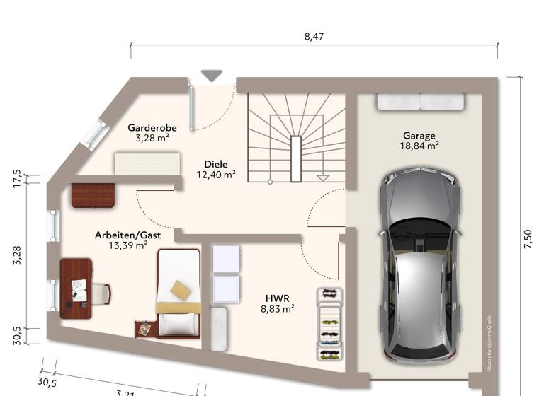 Reihenendhaus zum Kauf provisionsfrei 475.000 € 6 Zimmer 153,6 m² 95 m² Grundstück Hinterm Rasen 1A-H1 Ilmenau 98693