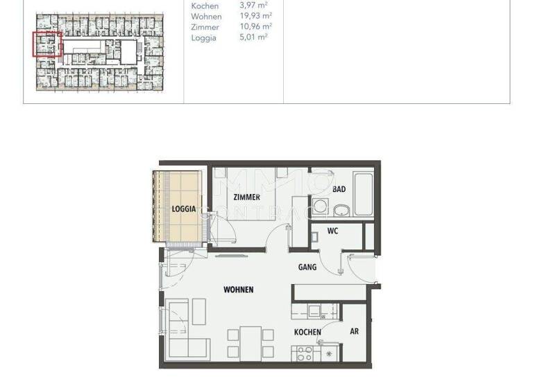 Wohnung zum Kauf - Erstbezug provisionsfrei 252.488 € 2 Zimmer 48,5 m² frei ab sofort Wien 1210
