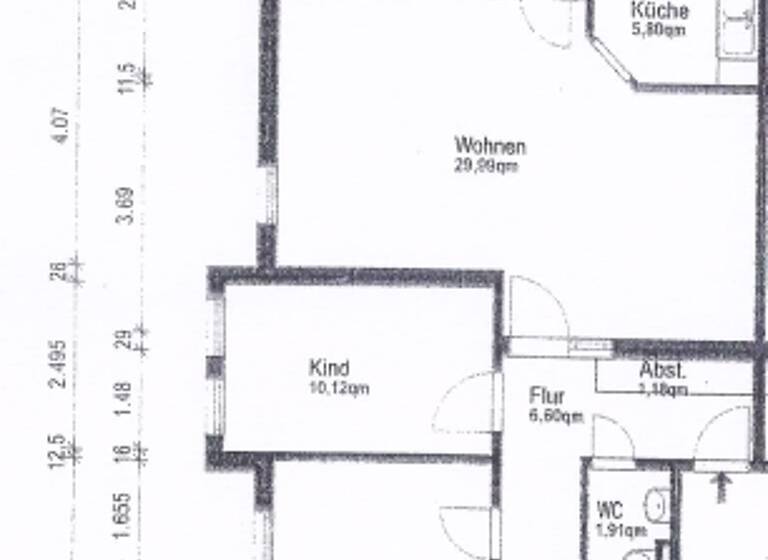 Wohnung zur Miete 960 € 3 Zimmer 80 m² 1. Geschoss frei ab 01.05.2026 Hünerfeldstraße 8 Holzhausen Leipzig 04288