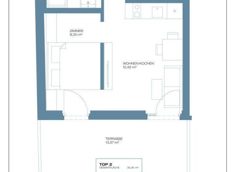 Studio zum Kauf provisionsfrei 338.400 € 1 Zimmer 30,4 m² EG Ruthnergasse Wien 1210