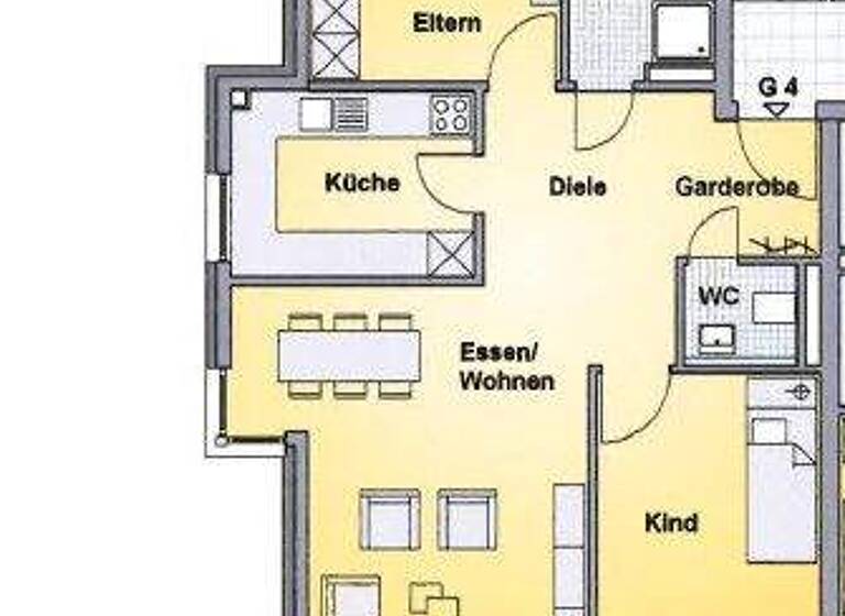 Wohnung zum Kauf 419.000 € 3 Zimmer 84 m² 1. Geschoss Mitte Ludwigsburg 71638
