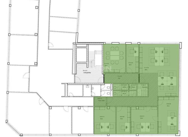 Bürofläche zur Miete provisionsfrei 9 € 390,8 m² Bürofläche teilbar ab 188,2 m² Stadtkern Essen 45127