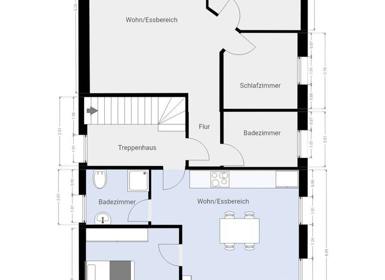 Wohnung zur Miete 675 € 2 Zimmer 52 m² 1. Geschoss frei ab sofort Niederdorla Selfkant - Hillensberg 52538
