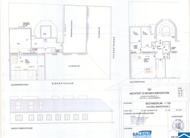 Wohnung zur Miete 2.844 € 4 Zimmer 148,8 m² 6. Geschoss frei ab sofort Biberstraße Wien 1010