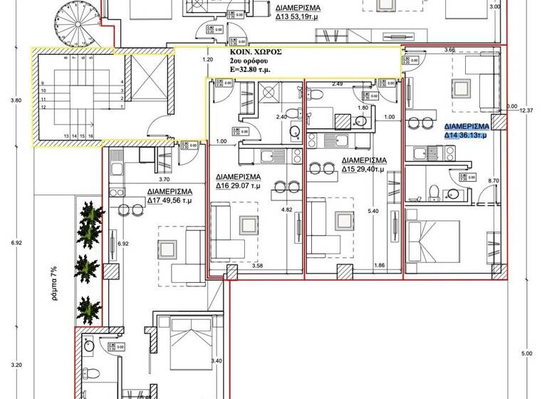 Studio zum Kauf 250.000 € 2 Zimmer 36 m² 2. Geschoss Athen