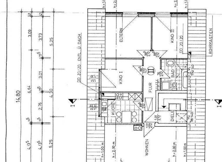 Wohnung zur Miete 2.200 € 5 Zimmer 146 m² 1. Geschoss frei ab sofort Norderstr.46 Garstedt Norderstedt 22846