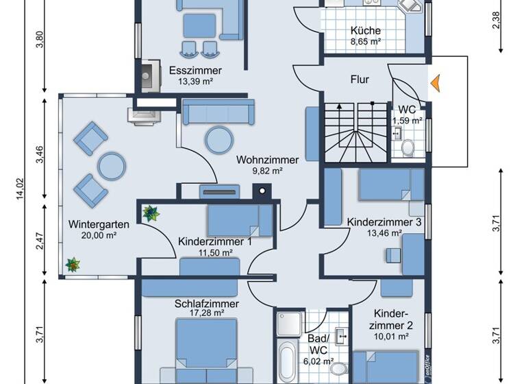 Einfamilienhaus zum Kauf 448.000 € 5 Zimmer 139 m² 647 m² Grundstück Alsmoos Petersdorf 86574