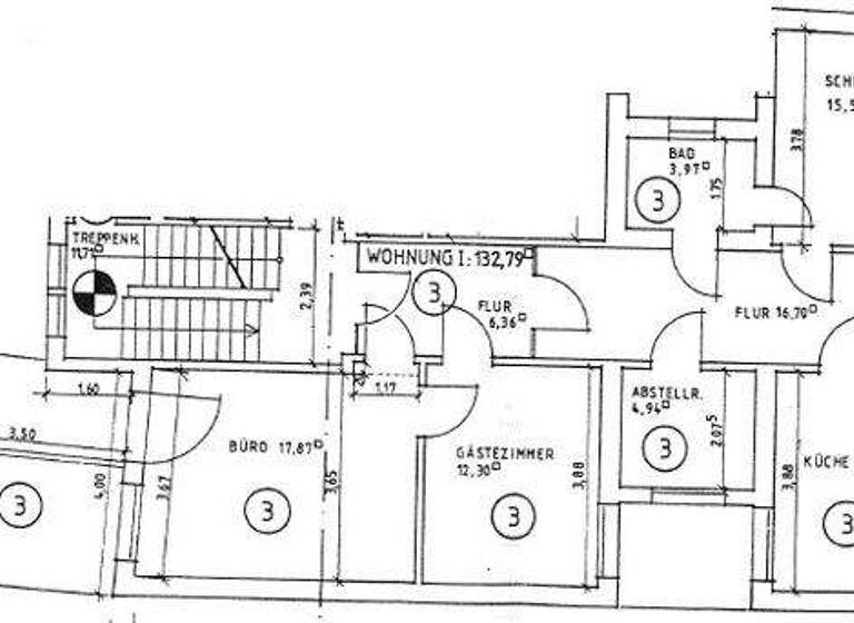Wohnung zur Miete 1.650 € 5 Zimmer 165 m² 1. Geschoss Innenstadt Oldenburg (Oldenburg) 26122