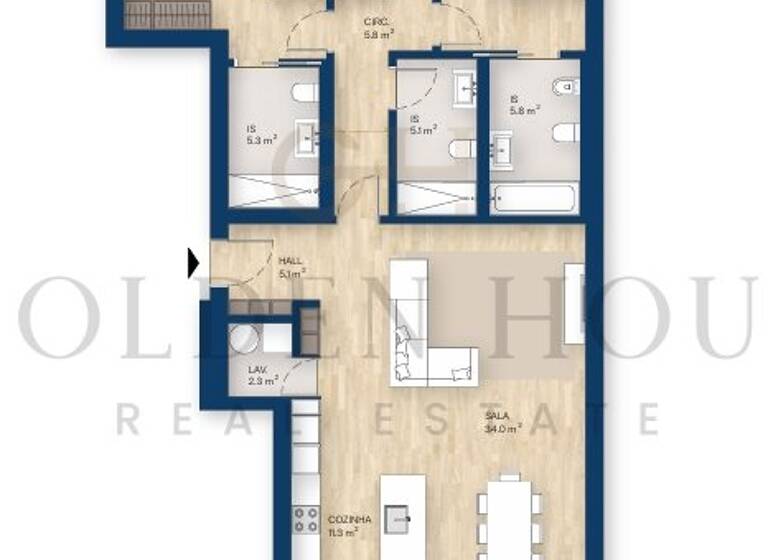 Wohnung zum Kauf 685.000 € 136 m² Canidelo 4400