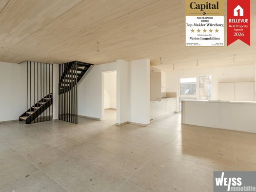 Maisonette zur Miete - Erstbezug 2.800 € 4 Zimmer 154 m² 4. Geschoss Wirsbergstraße 10 Altstadt Würzburg 97070