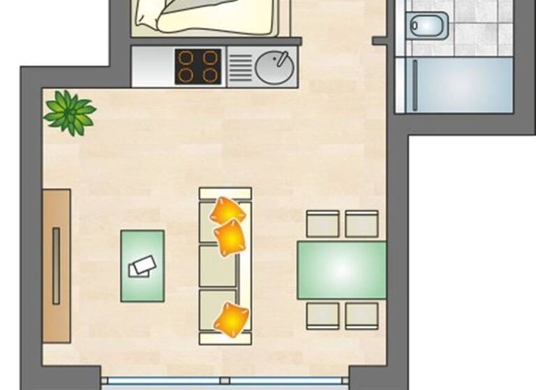 Wohnung zum Kauf - Erstbezug 398.000 € 1,5 Zimmer 44,7 m² EG frei ab sofort Überlingen Überlingen , Bodensee 88662