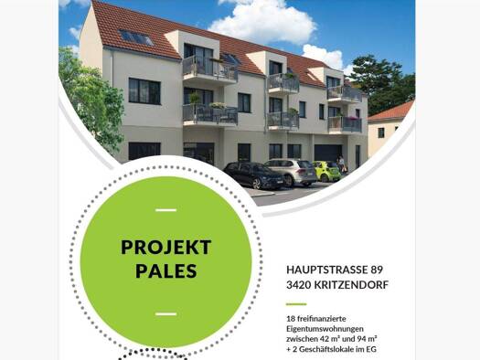 Wohnung zum Kauf provisionsfrei 209.900 € 2 Zimmer 39,5 m² Kritzendorf 3420
