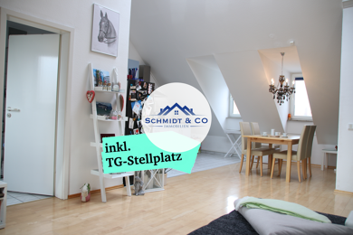 Wohnung zum Kauf 285.000 € 1 Zimmer 65 m² Dachgeschoss Kapellplatzviertel Darmstadt 64283