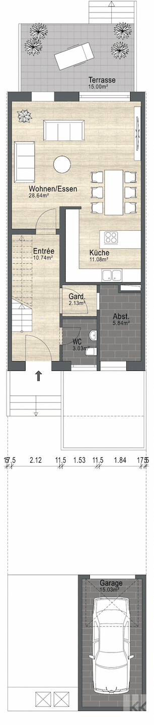 Reihenmittelhaus zum Kauf 470.000 € 4 Zimmer 166 m²<br/>Wohnfläche 260 m²<br/>Grundstück Wendschott Wendschott 38448