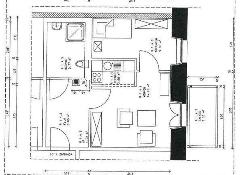 Wohnung zur Miete 300 € 2 Zimmer 43,3 m² 2 Geschosse frei ab sofort Bernburger Straße 70a Calbe Calbe (Saale) 39240