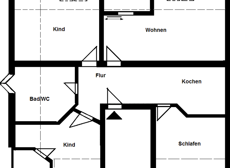 Wohnung zur Miete 640 € 4 Zimmer 110,1 m² 2. Geschoss frei ab sofort Hertigswalde 12 Hertigswalde Sebnitz 01855
