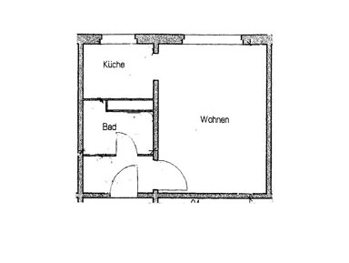 Wohnung zur Miete 262 € 1 Zimmer 25,8 m² 1. Geschoss frei ab 17.12.2024 Erich-Weinert-Str. 11 Waldstadt I Potsdam 14478