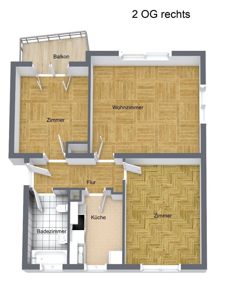 Wohnung zum Kauf 279.000 € 3 Zimmer 69 m²<br/>Wohnfläche ab sofort<br/>Verfügbarkeit Herrenberg Herrenberg 71083