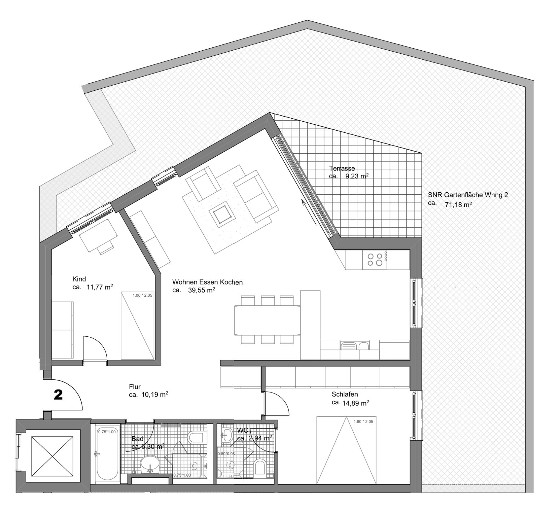 Wohnung zum Kauf provisionsfrei 449.000 € 3 Zimmer 91,5 m²<br/>Wohnfläche 1.<br/>Geschoss Weiherhof Zirndorf 90513