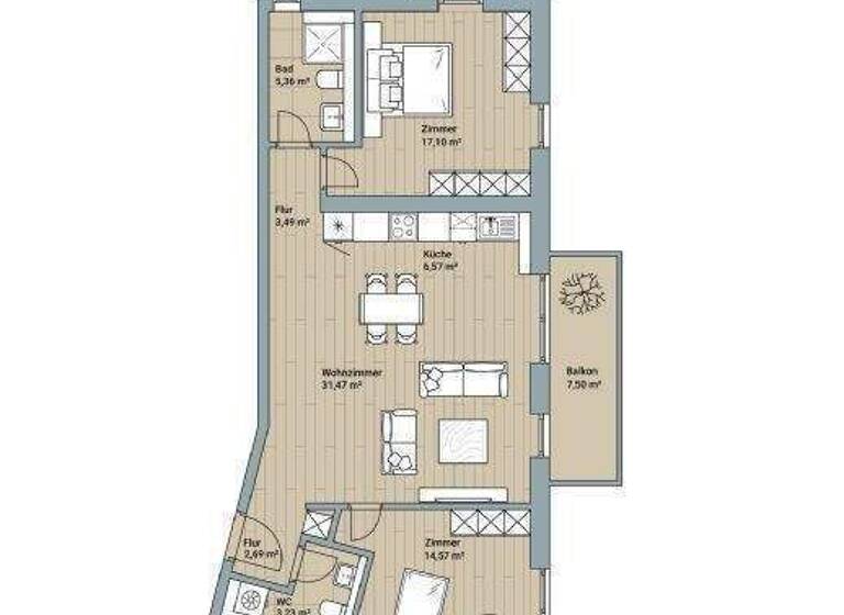 Wohnung zum Kauf provisionsfrei 619.000 € 3 Zimmer 88,5 m² 3. Geschoss frei ab sofort Innenstadt Tübingen 72070
